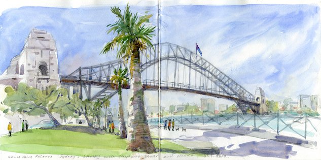Sydney Harbour Bridge Blueprint Canvas Print / Canvas Art by Kaleidoscopik  Photography - Pixels Canvas Prints